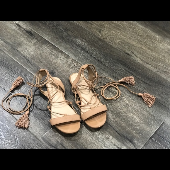 Aldo Tan Gladiator Sandals with Tassel - size 7 - Picture 3 of 5